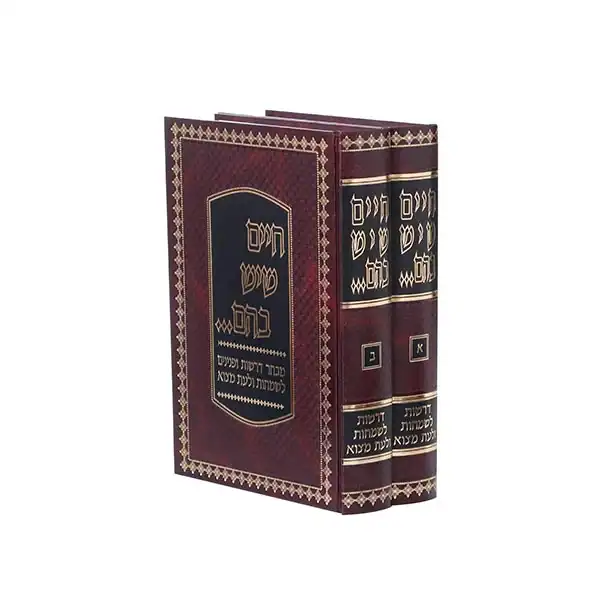 חיים שיש בהם, דרשות, 2 כר'